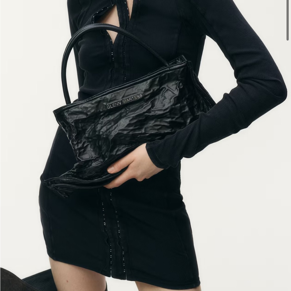 H&M Glenn Martens Black Women's Shoulder Bag